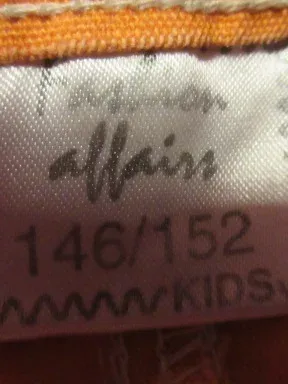 Fashion Affairs Stoffhose Kinder Gr. 146/152 Orange Baumwolle Casual 4