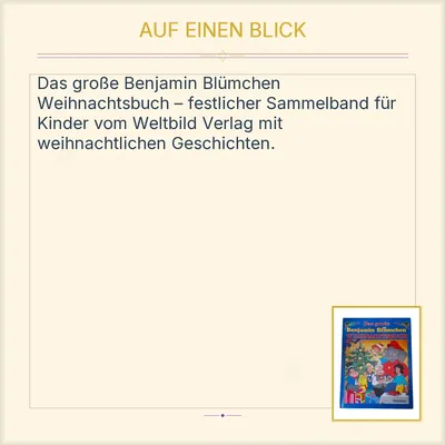Das große Benjamin Blümchen Weihnachtsbuch Weltbild Kinderbuch Weihnachten