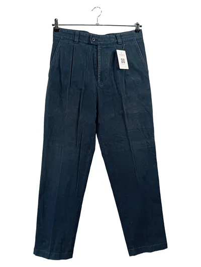 BRAX Herren Stoffhose Gr. 48 W32 M Petrol Klassisch Baumwolle