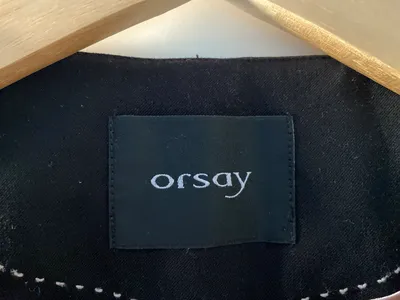 ORSAY Damen Anzugweste Business Uni Schwarz Gr. 36 S Ärmellos Polyester