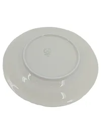 Bavaria Essteller Weiß Gold Blumenmuster Porzellan 19 cm Klassisch 2