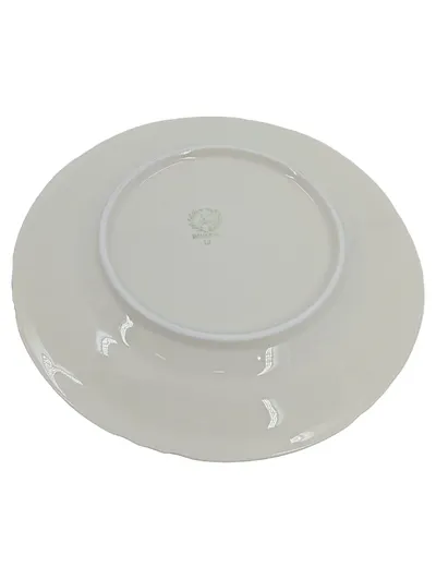 Bavaria Essteller Weiß Gold Blumenmuster Porzellan 19 cm Klassisch