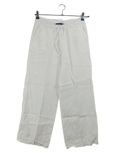 Cartoon Damen Leinenhose Weiß Größe S Stoffhose Casual Sommer