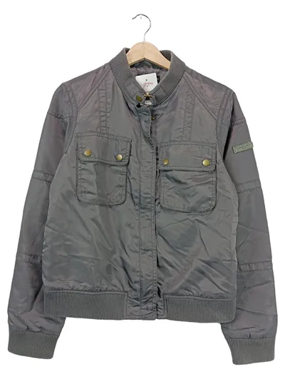 LIEBESKIND BERLIN Damen Bomberjacke Gr. 38/M Grau Polyamid Urban