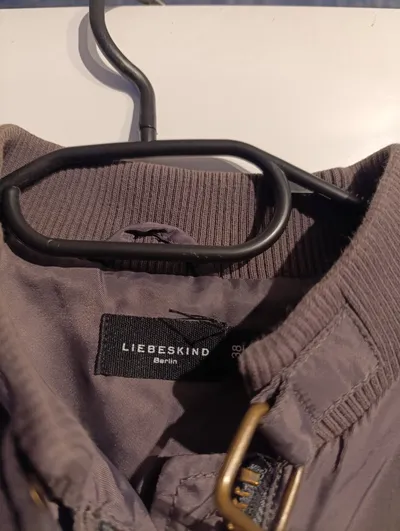 LIEBESKIND BERLIN Damen Bomberjacke Gr. 38/M Grau Polyamid Urban