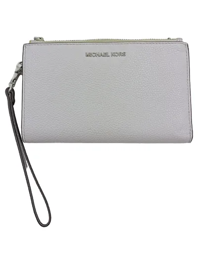 Michael Kors Wristlet Clutch Damen Leder Lila Geldbörse Handgelenktasche