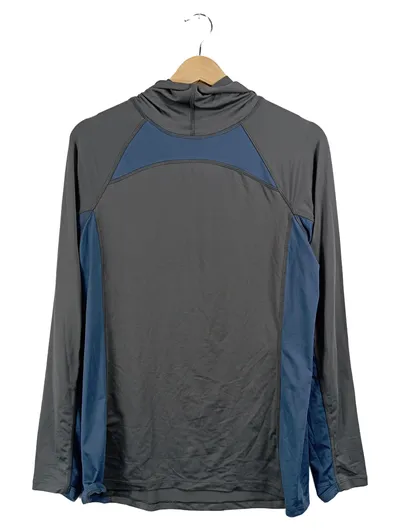 ASOS 4505 Damen Sport Kapuzenpullover Grau Blau Gr. 36 S Langarm