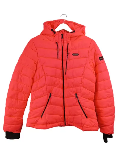 Marikoo Damen Steppjacke Kapuzenjacke Winterjacke Pink Gr. 42 XL