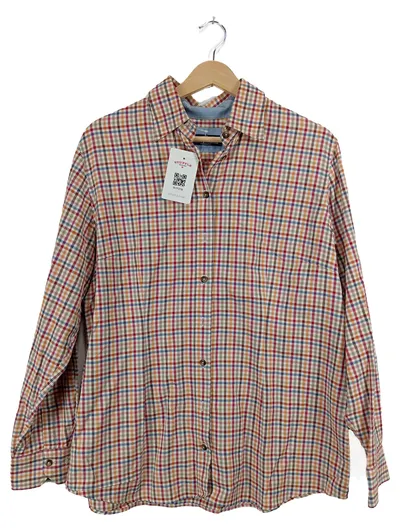 Herringbone Sydney Herren Business Hemd Kariert Baumwolle Gr. XL