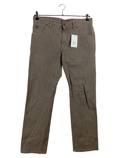 Alberto Herren Stoffhose Braun Gr. 42 (W33 L30) Casual