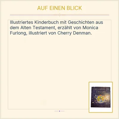 Kinderbuch Dreamers of Dreams Monica Furlong Altes Testament Englisch