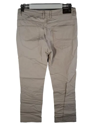 Canda Damen Stoffhose Stretch Beige Gr. W33, L34 Casual