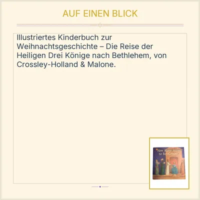 Kinderbuch How Many Miles to Bethlehem? Kevin Crossley-Holland Weihnachten