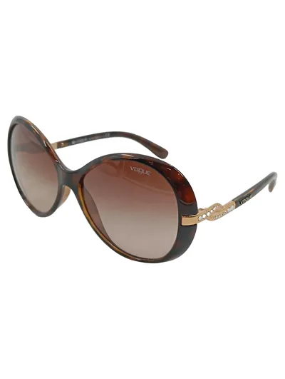 Vogue Damen Sonnenbrille VO2483 Braun Havana Oversized Rund Gold