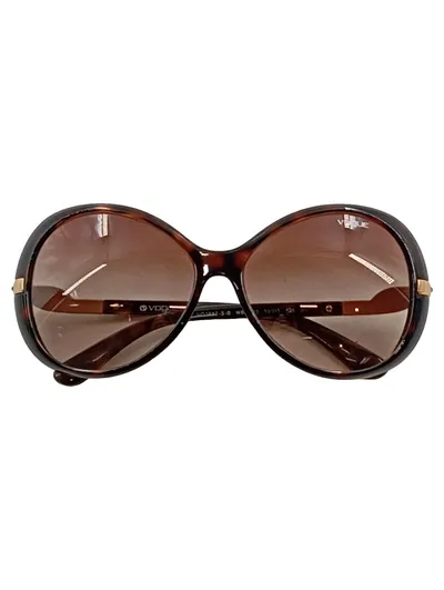 Vogue Damen Sonnenbrille VO2483 Braun Havana Oversized Rund Gold
