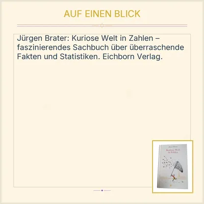 Kuriose Welt in Zahlen - Jürgen Brater | Eichborn Sachbuch