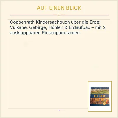 Geheimnisse der Welt: Die Erde - Coppenrath Sachbuch für Kinder Hardcover