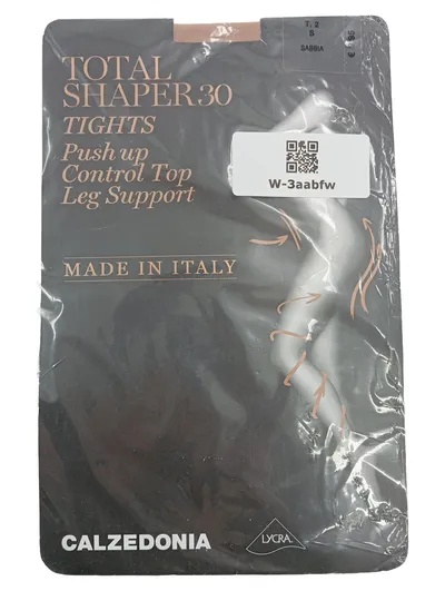 Calzedonia Total Shaper 30 Strumpfhose Damen Gr. S Beige Push up Control Top