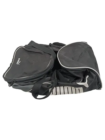 PUMA Sporttasche Reisetasche Schwarz Polyester Groß Logo Sport Fitness