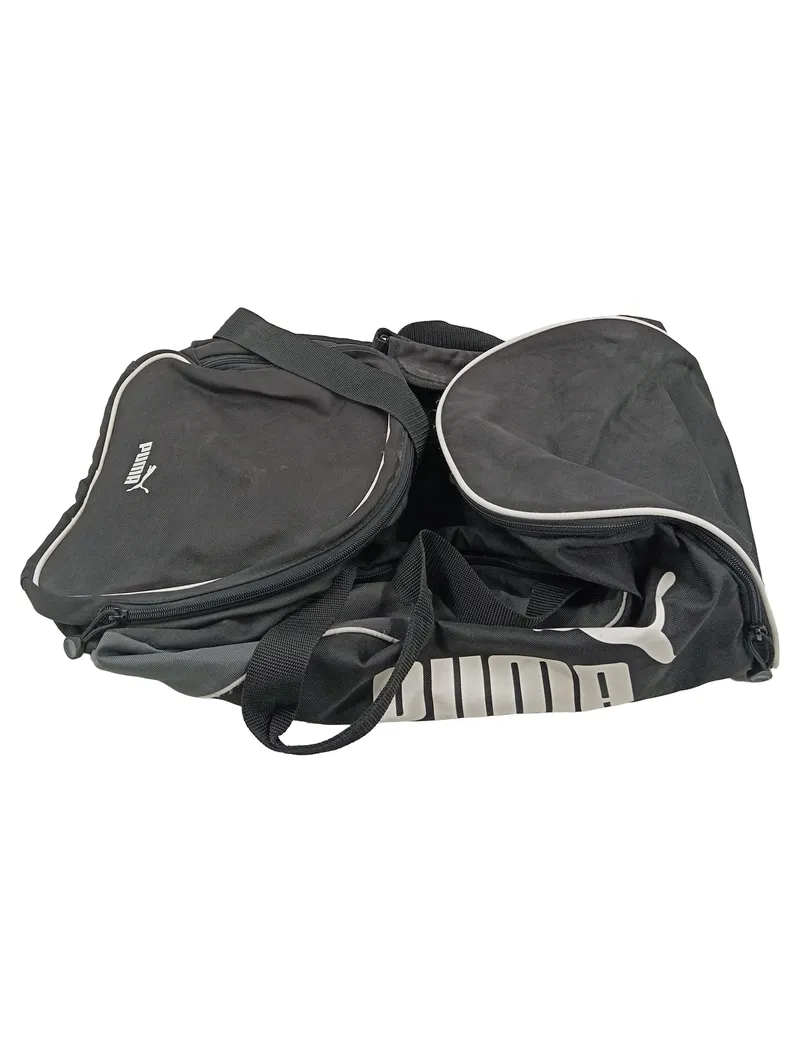 PUMA Sporttasche Reisetasche Schwarz Polyester Groß Logo Sport Fitness 3
