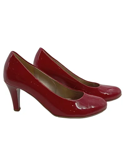 Gabor Damen Pumps Lackleder Rot Größe 37.5 Klassisch Elegant