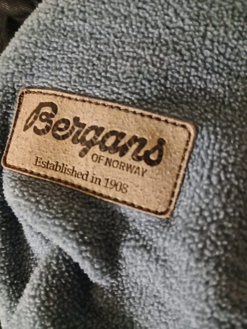 Bergans Fleecejacke Herren Gr. S Petrol Meliert Outdoor Kapuze 2