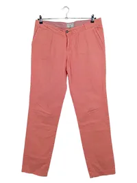 Arqueonautas Damen Stoffhose Chino Rosa Gr. 30/38 Baumwolle Casual 1