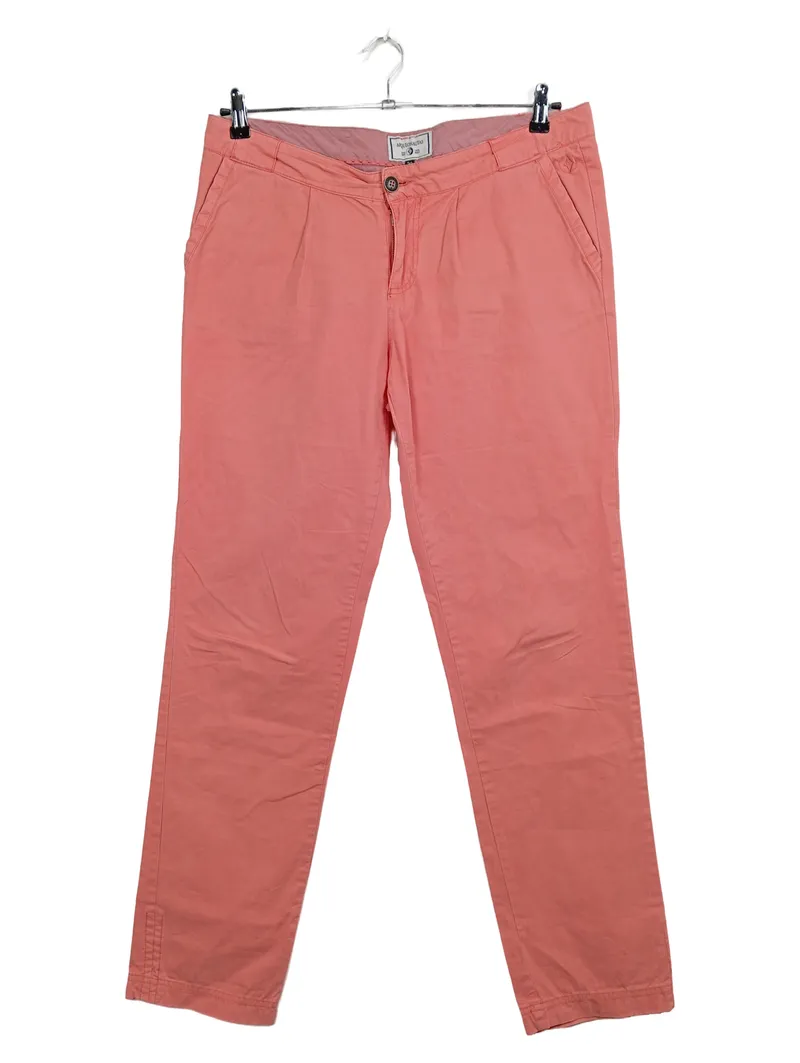 Arqueonautas Damen Stoffhose Chino Rosa Gr. 30/38 Baumwolle Casual 1