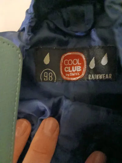 Cool Club Regenhose Kinder Gr. 98 Blau Outdoor Steigbügel Rainwear