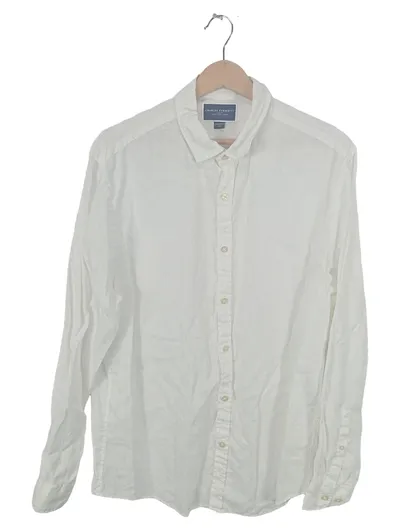 Charles Tyrwhitt Herren Business Hemd Leinen Weiß Gr. 50;L Extra Slim Fit