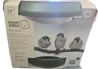 SWISSINNO Smart Birds Vogel-Futtersilo Futterautomat Grün Made in EU