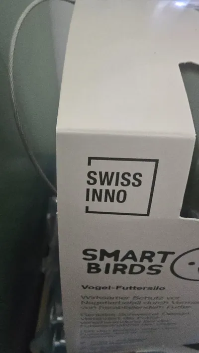 SWISSINNO Smart Birds Vogel-Futtersilo Futterautomat Grün Made in EU