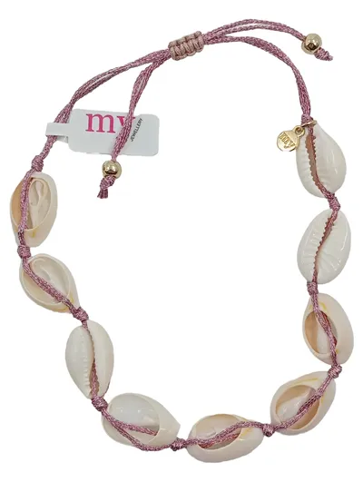 My Jewellery Armband Fußkette Muscheln Rosa Gold Maritim Kauri