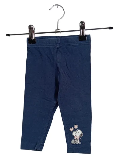 Peanuts Baby Leggings Blau Gr. 62 Snoopy Herzen Baumwolle