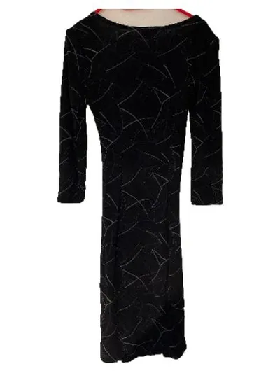 BCBGMAXAZRIA Damen Freizeitkleid Wickelkleid Schwarz Gr. 38 M Elegant