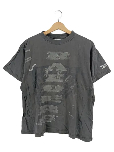 Reebok Raiders Fanshirt Vintage T-Shirt Herren Gr. S Grau NFL