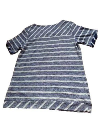 s'questo T-Shirt Damen Gr. 38, M Blau Weiß Gestreift Maritim Kurzarm