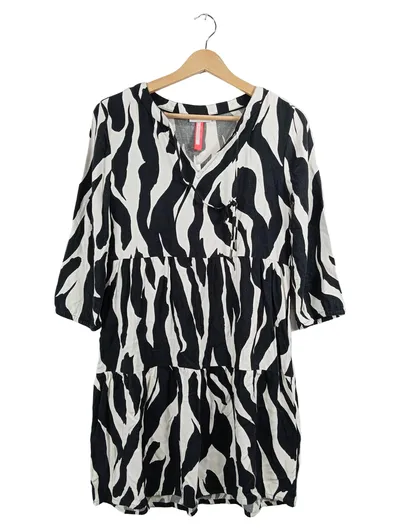 Street One Tunikakleid Animal Print Damen Gr. 34/XS Mehrfarbig Freizeitkleid