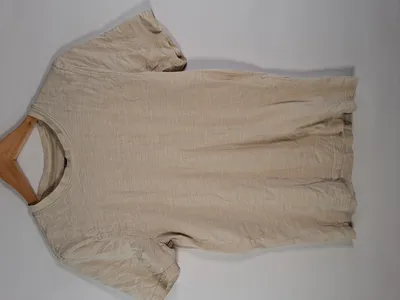 McNeal Herren T-Shirt Gr. S Beige Meliert Kurzarm Basic 100% Baumwolle
