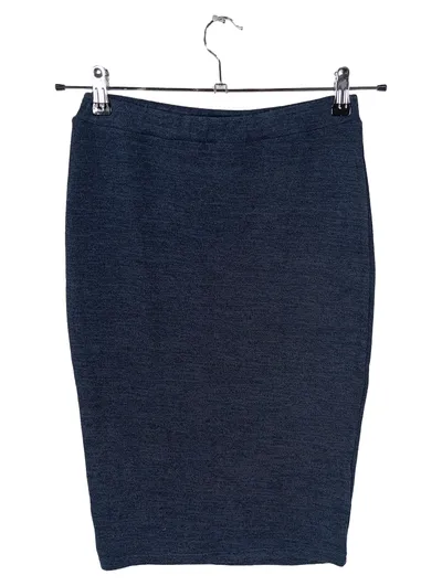Calliope Bleistiftrock Damen Gr. 38, M Blau Midirock Business Basic
