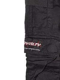 Black Squad Cargohose Herren M Schwarz Streetwear Jogger Print 4