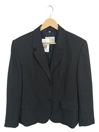 Barisal Damen Sakko Blazer Schwarz Nadelstreifen Gr. 42 Business 1