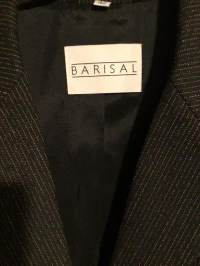 Barisal Damen Sakko Blazer Schwarz Nadelstreifen Gr. 42 Business