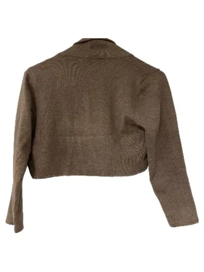 Anna Field Damen Bolero Strickjacke Braun Gr. 40 L Casual
