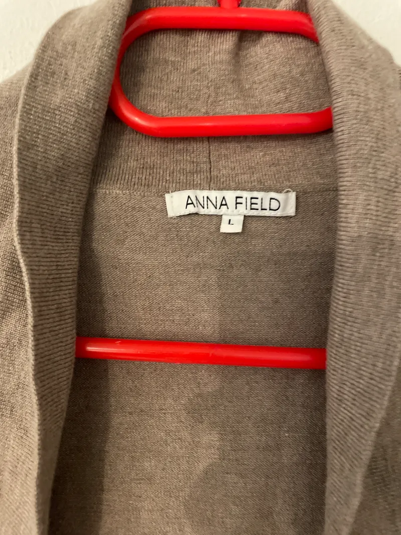 Anna Field Damen Bolero Strickjacke Braun Gr. 40 L Casual 5