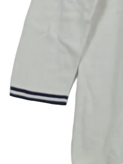 Oui Damen Shirt Pullover Rüschenärmel Maritim Weiß Gr. 38 M