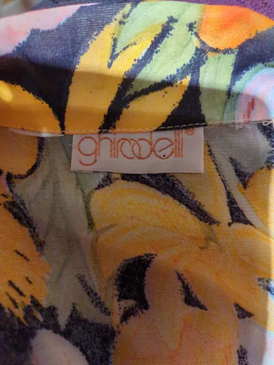 Ghiradelli Damen Bluse Mehrfarbig Blumenmuster Gr. 44 XXL Langarm
