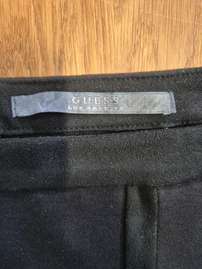 GUESS Damen Bleistiftrock Schwarz Gr. L Elegant Mini Stretch