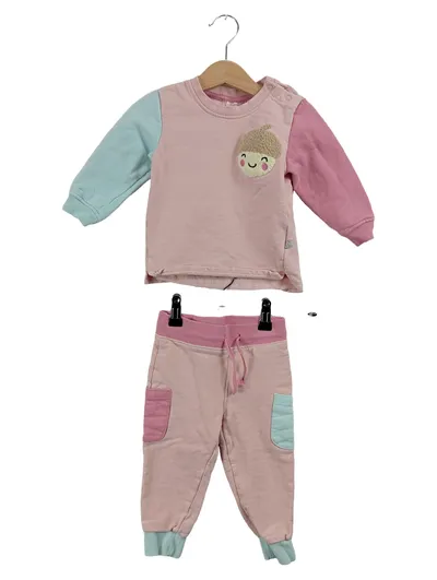 LIEGELIND Baby Set 2-teilig Pullover Hose Gr. 86 Rosa Igel Motiv