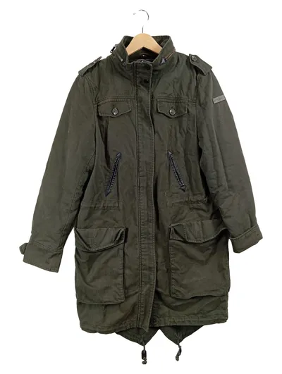 LIEBESKIND BERLIN Damen Parka Oliv Gr. 36 S Baumwolle